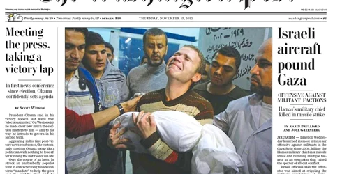 Prima pagină a cotidianului ”Washington Post” de joi