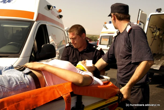 Accident grav. FOTO: Daniel Guţă. ARHIVĂ.