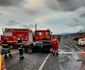 Accident rutier pe DN 1 Avrig - Sibiu în urma coliziunii dintre un microbuz şi un autoturism - 7 persoane implicate Foto Adevărul