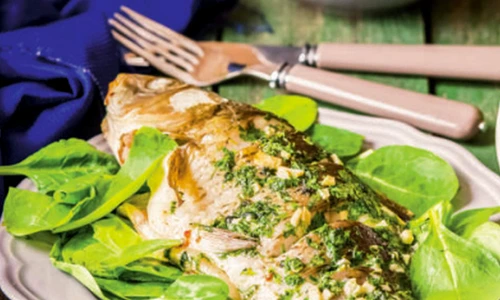 craap la cuptor cu sos de usturoi jpg