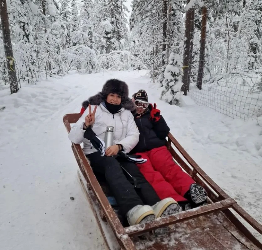 Oana Roman, plecată in Laponia cu Isabela Sursa Instagram 
