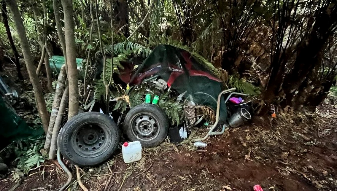 Adăposturile copiilor descoperite de poliție în Noua Zeelandă FOTO: NZ Police