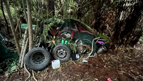 Adăposturile copiilor descoperite de poliție în Noua Zeelandă FOTO: NZ Police