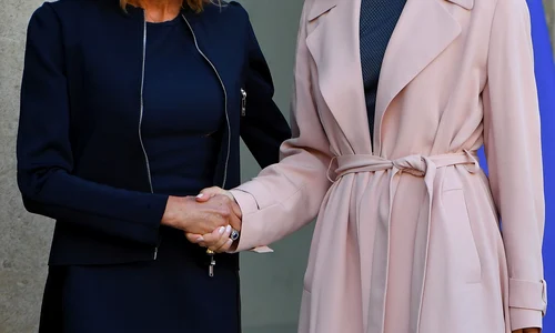 French First Lady Brigitte Macron And Crown Princess Mary Meet Paris jpeg