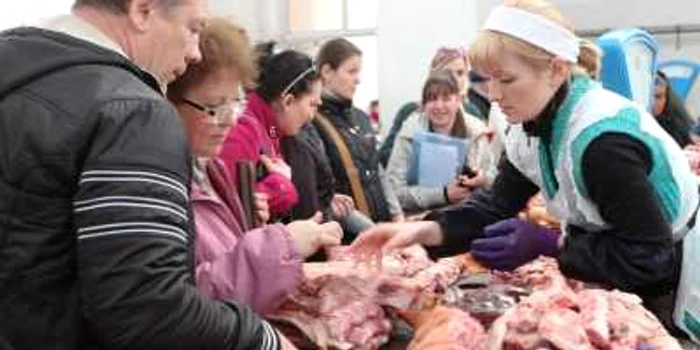 Cu salariile modeste pe care le au, oamenii îşi permit tot mai rar să mănânce carne