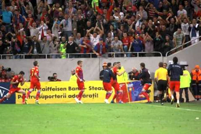 Golul cu care Steaua a câștigat meciul cu Copenhaga * Foto: Marian Burlacu