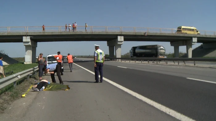 Cinci persoane au fost rănite în urma unui accident pe Autostrada Soarelui FOTO Adevărul