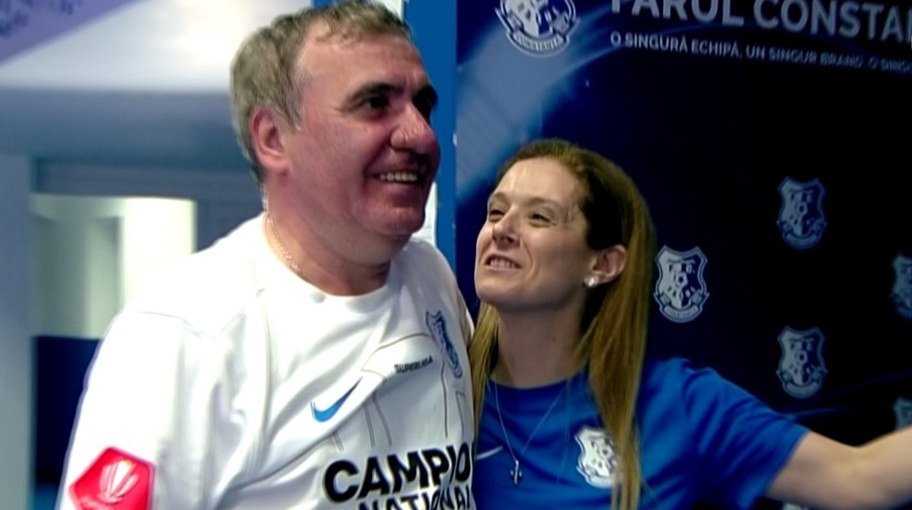 Imagini de colecție cu Hagi și soția sa: Managerul Farului a făcut spectacol VIDEO