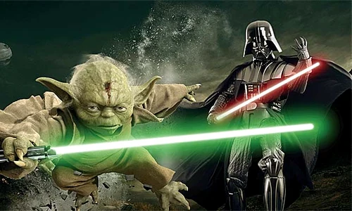 Aşa arată Yoda şi Darth  Vader în “Războiul stelelor” jpeg