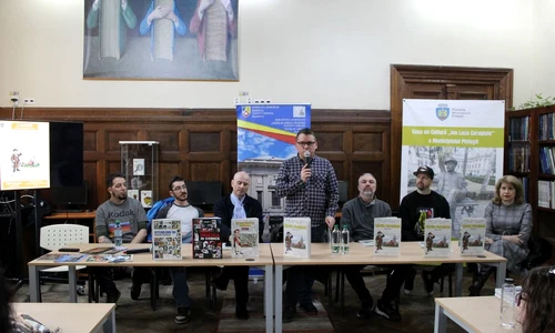 Lansarea volumului „Istoriile Ploieștiului în benzi desenate” (© Casa de Cultură „Ion Luca Caragiale”)