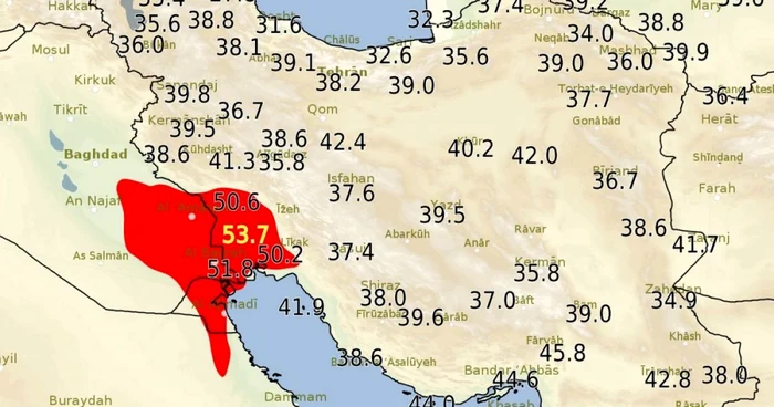 iran caldura