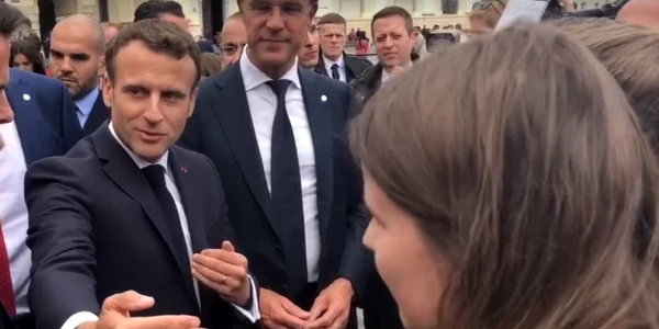 sibiu macron. foto fb/captura video