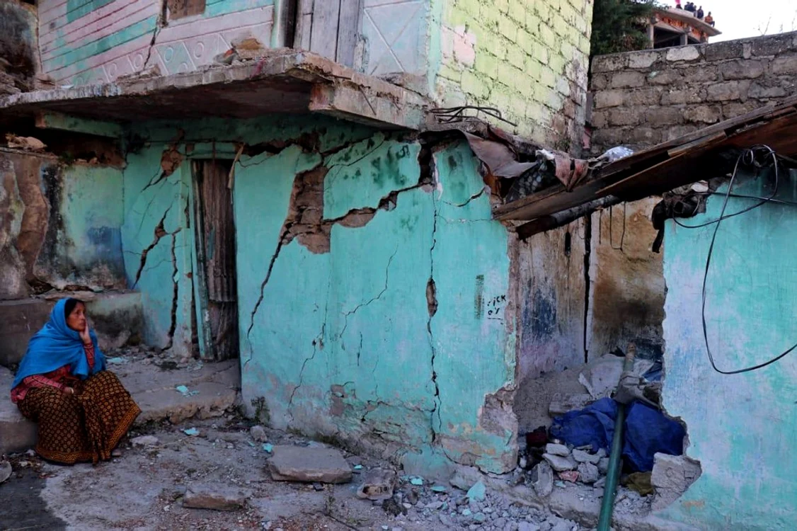 Casă surpată în Joshimath FOTO AFP