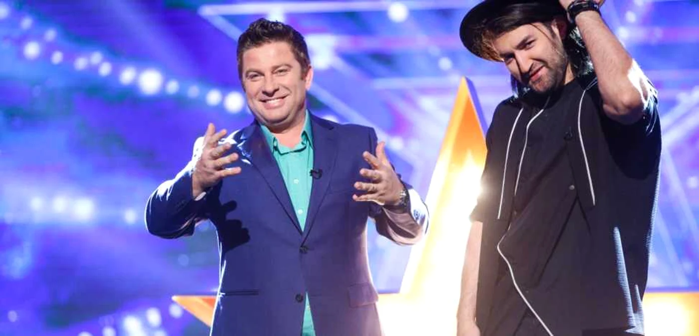 Pavel Bartoş şi Smiley aşteaptă noi români talentaţi în viitorul sezon şapte al emisiunii „Românii au talent“ FOTO Pro TV