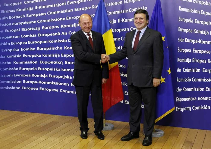  Preşedintele român Traian Băsescu s-a întâlnit cu preşedintele Comisiei Europene, José Manuel Barroso, la Bruxelles