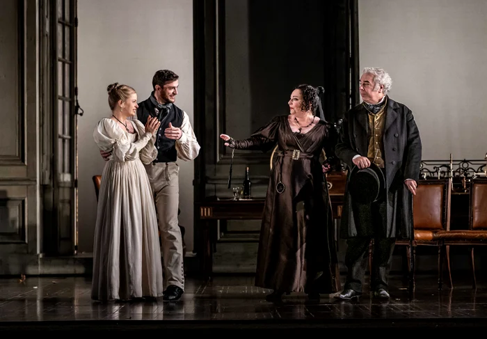 Siobhan Stagg, Mattia Olivieri, Dorothea Rőschmann, Maurizio Muraro © ROH 2023. Ph Clive Bard