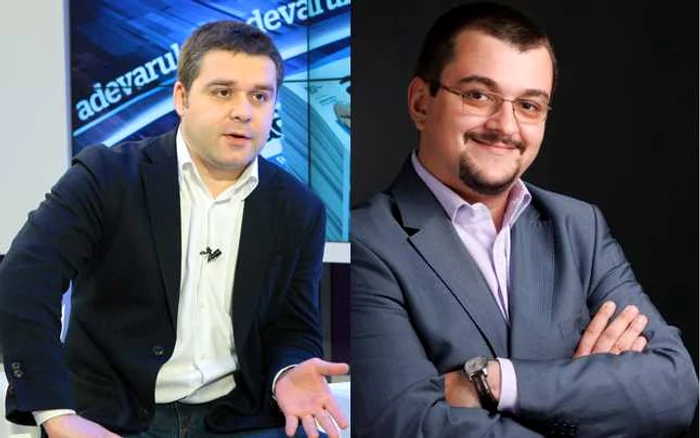 Ciprian Ciucu (stânga) şi Cristian Olteanu deschid lista liberalilor. Al doilea este deja un consilier al PNL cu experienţă, în timp ce Ciucu e marea noutate a listei liberalilor. FOTO Colaj Adevărul