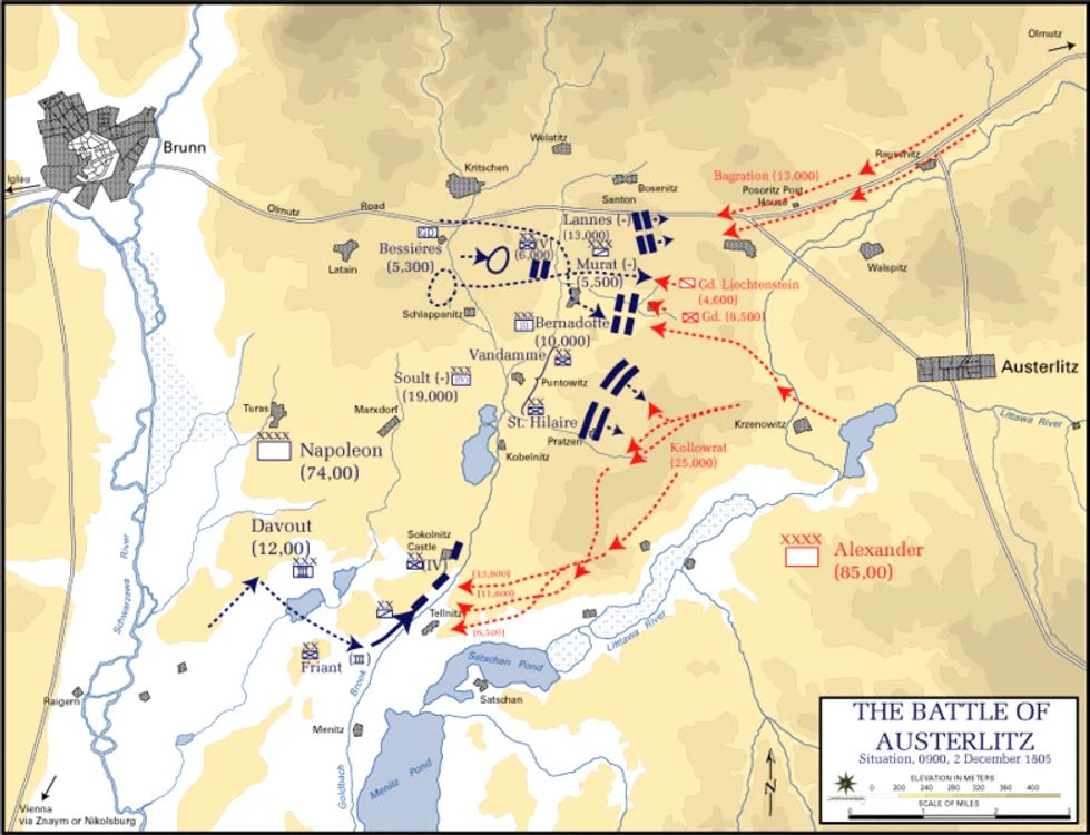 783px Battle of Austerlitz   Situation at 0900 2 December 1805 gif gif