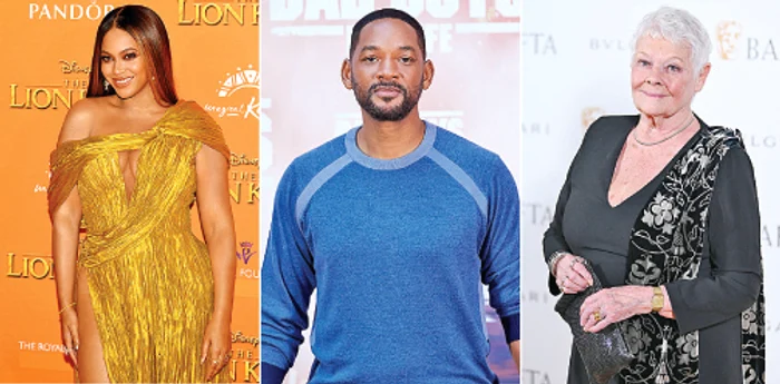 Beyonce (40 de ani), Will Smith (53 de ani) și Judi Dench (87 de ani) au intrat în panică de teamă