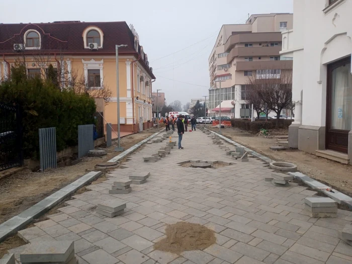 Strada Calea Eroilor se află în reabilitare Foto: Arhivă