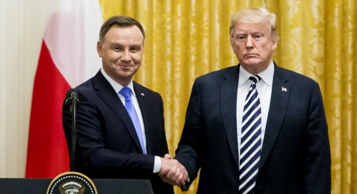 Duda susține că Polonia este pregătită să găzduiască trupele americane FOTO EPA-EFE