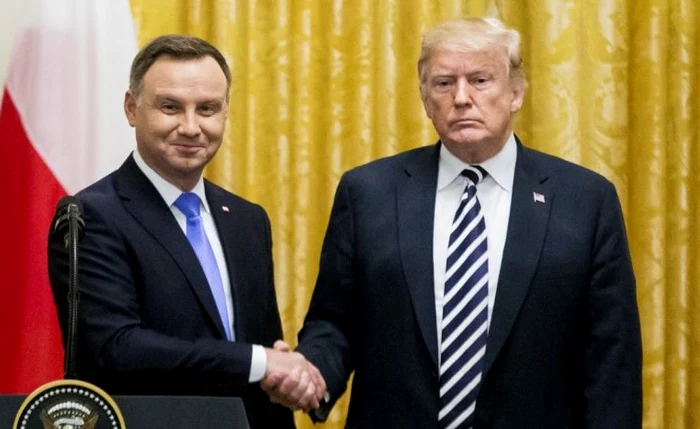 Andrzej Duda și Dionald Trump FOTO: EPA EFE