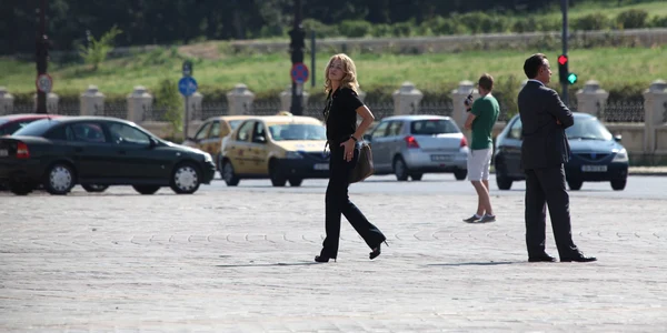Sharon Stone şi Andy Garcia au filmat ieri în Piaţa Constituţiei
