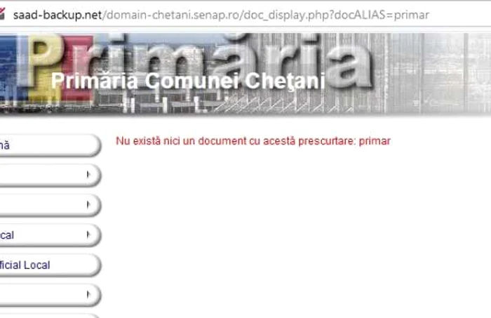 Site-uri nefuncţionale ale unor primării