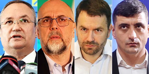 Nicolae Ciucă, Kelemen Hunor, Cătălin Drulă și George Simion. FOTO Mediafax Foto