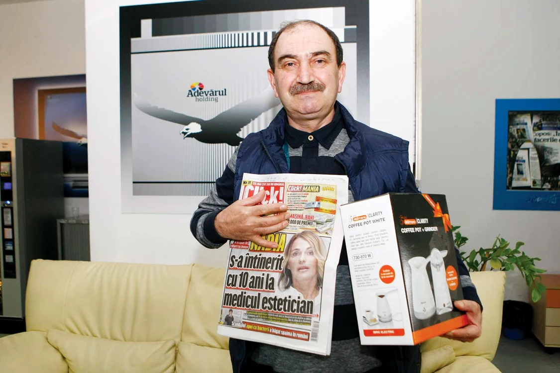 Viorel Trifan s-a ales cu set cu ibric şi râşniţă electricăFoto: Click!