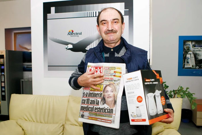 Viorel Trifan s-a ales cu set cu ibric şi râşniţă electricăFoto: Click!