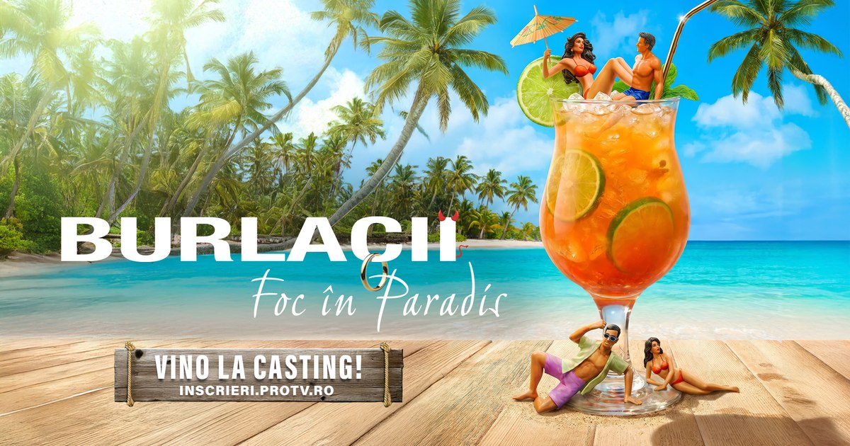 PRO TV aduce în România reality show-ul de succes „Burlacii: Foc în Paradis”: triunghiuri amoroase și iubiri complicate