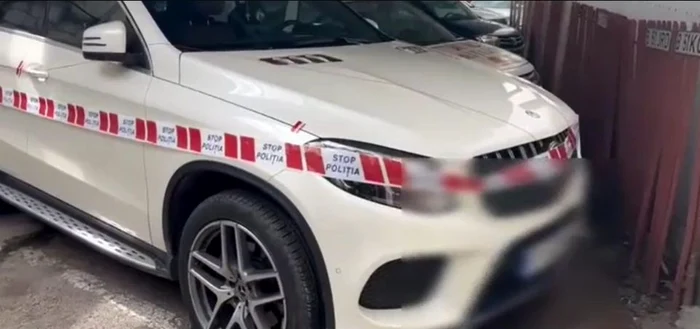 Mașina a fost amanetată pentru 20.000 de euro. FOTO Captură video IPJ Argeș