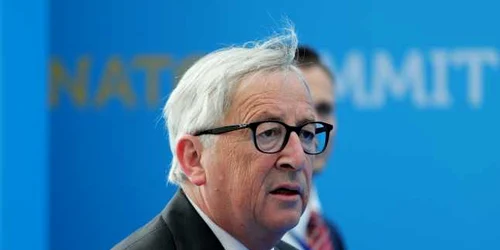 Jean-Claude Juncker la summitul NATO FOTO EPA-EFE