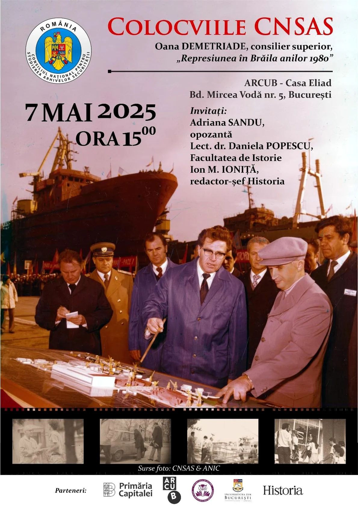 Colocviile CNSAS: „Represiunea în Brăila anilor 1980”