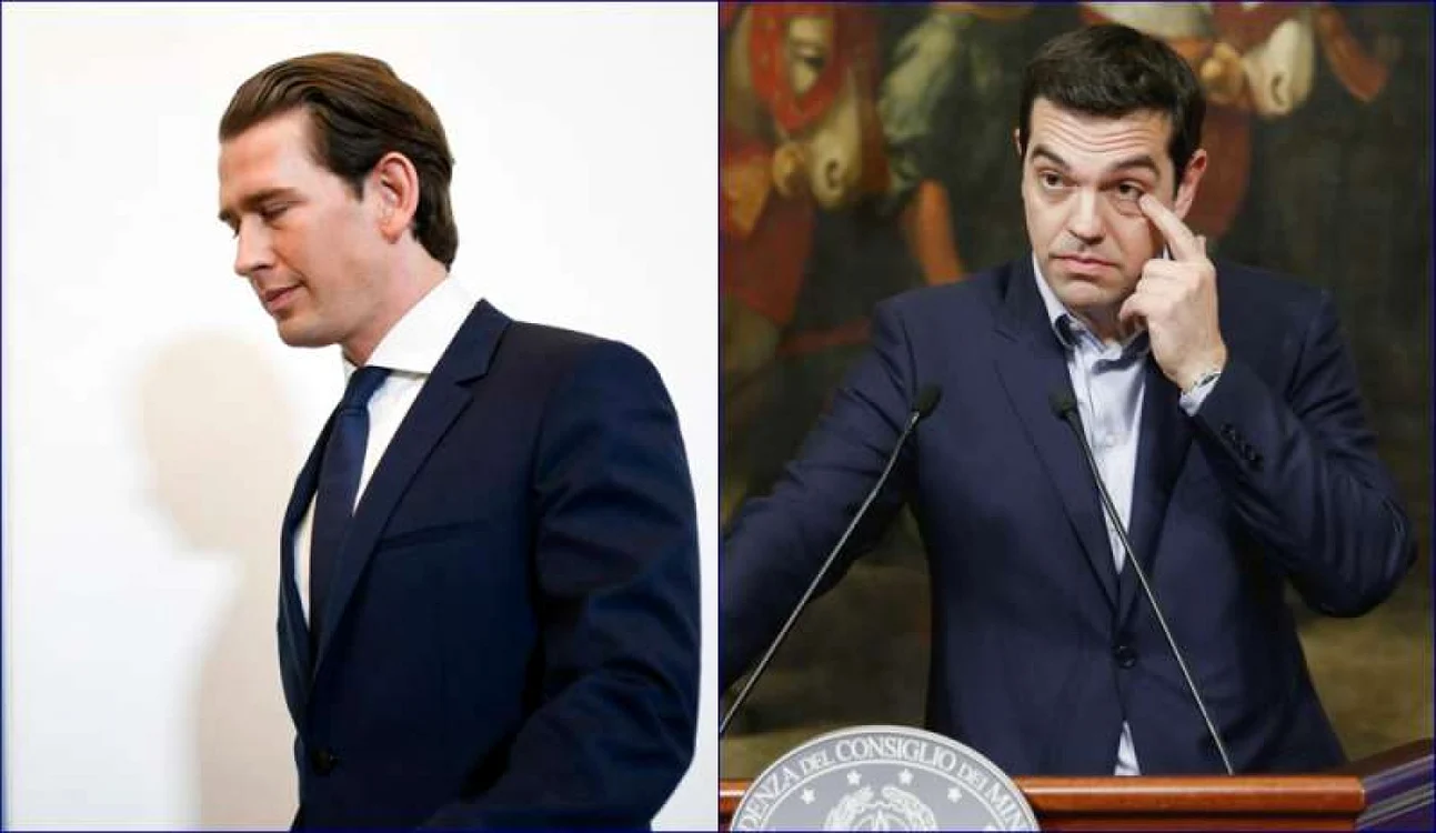 Cancelarul austriac Sebastian Kurz şi premierul grec Alexis Tsipras