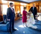La recepția dinaintea plecării, Regele Harald și Regina Sonja i-au primit la bordul vasului regal Norge pe Prințul Frederik și Prințesa Mary a Danemarcei