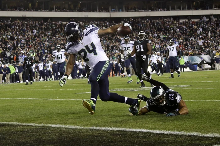 Marshawn Lynch, de la Seattle Seahawks (nr.24) FOTO AP