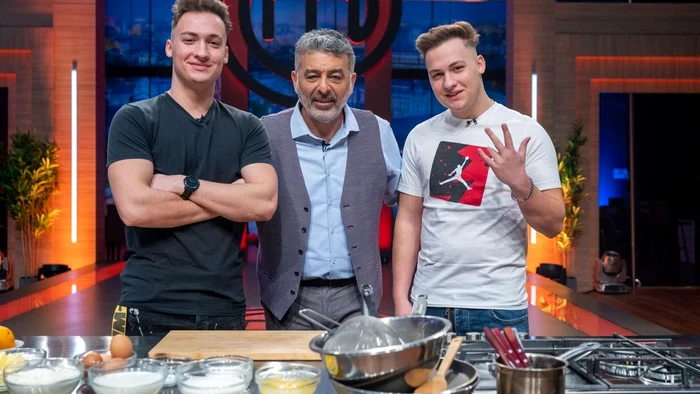 Vloggerii Vlad și Cristi Munteanu, la MasterChef Foto: Pro TV