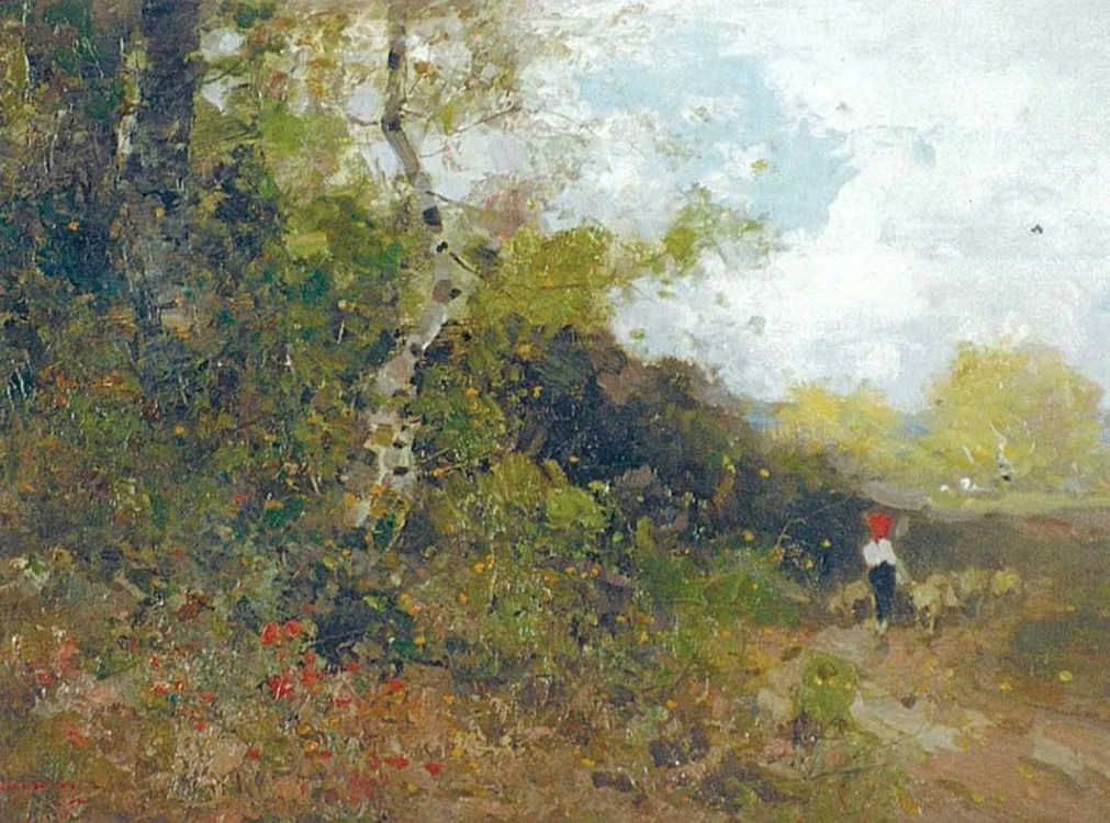 Nicolae Grigorescu - „Primăvara la Câmpina”