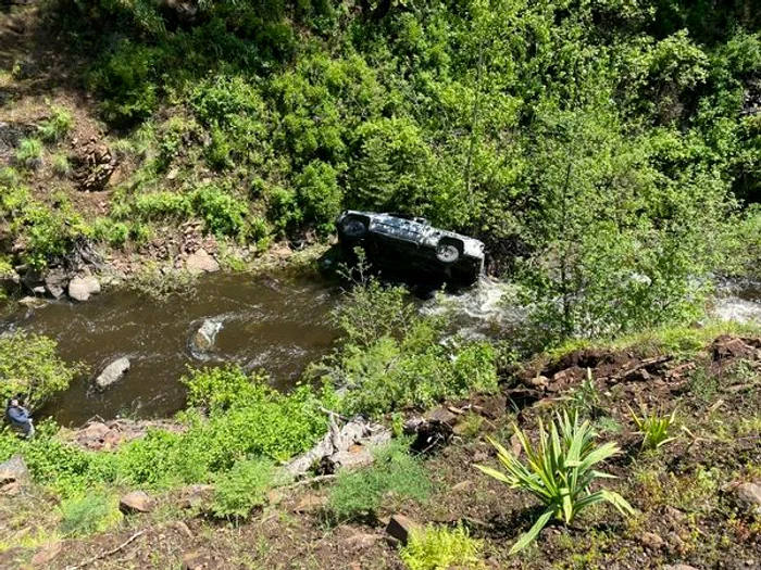 Un câine și-a salvat stăpânul căzut cu mașina într-o râpă FOTO: Baker county sheriff's office/FB