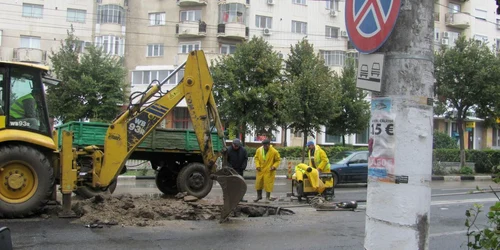 Ploaia a îngreunat munca angajaţilor "Apa Service"