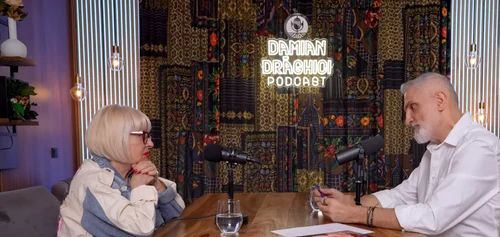 Mirabela Dauer la podcastul lui Damian Drăghici. FOTO: captură de ecran