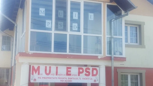 muie psd mesaj pe casa foto diana frincu