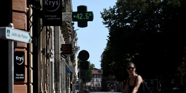 Canicula in Franta FOTO AFP