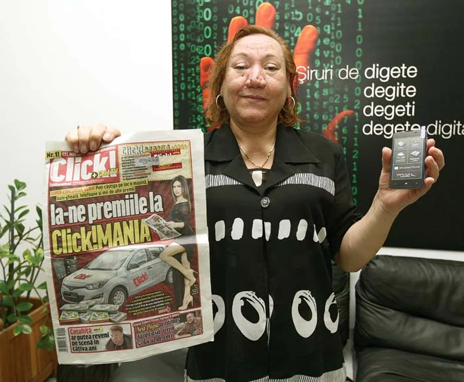 Mariana Florea (60 de ani) a câştigat un telefon performant la cel mai iubit concurs din presă