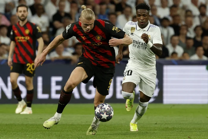 Erling Haaland și Vinícius se vor lupta din nou de la egal la egal (FOTO: EPA)