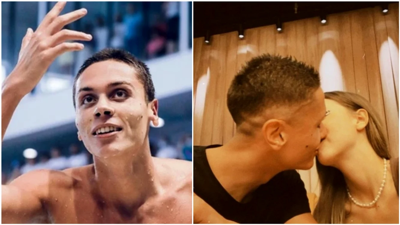 David Popovici a împlinit 18 ani! Sportivul și iubita s-au pozat în ipostaze tandre