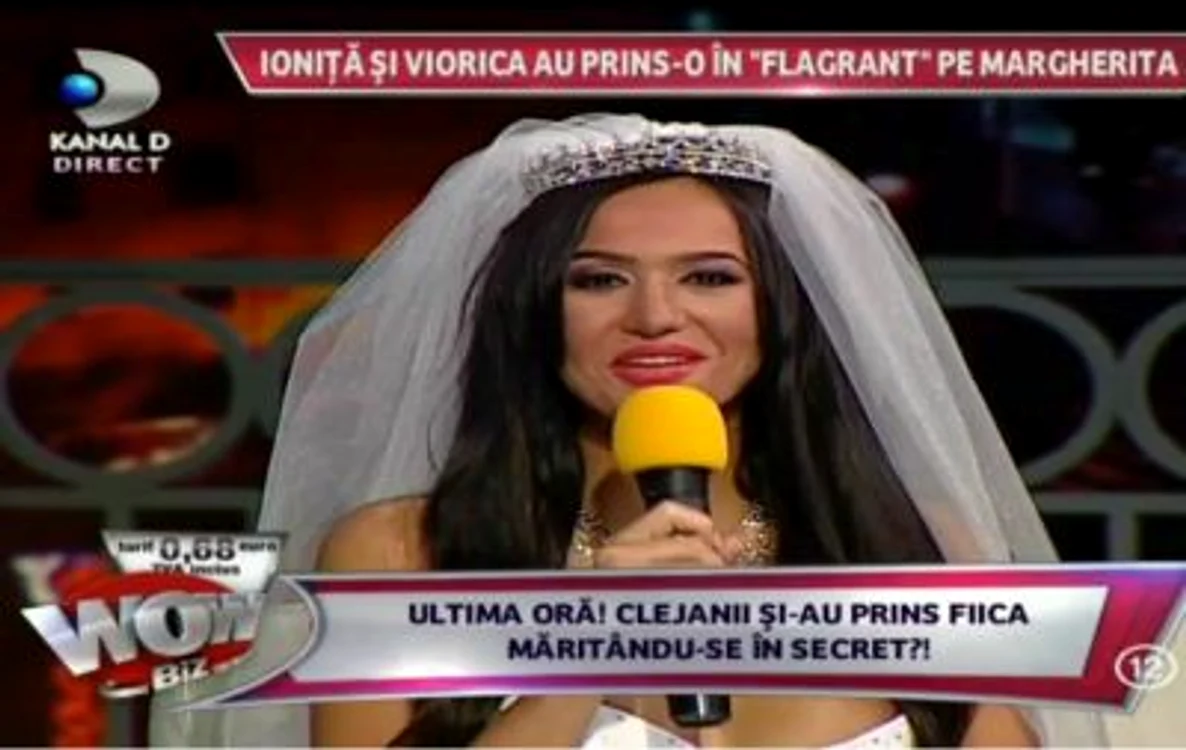 Margherita a îmbrăcat o rochie tip sirenă