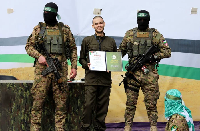 Omer Wenkert a fost eliberat de Hamas Foto: Reuters/Ramadan Abed